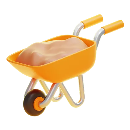 WHEELBARROW  3D Icon