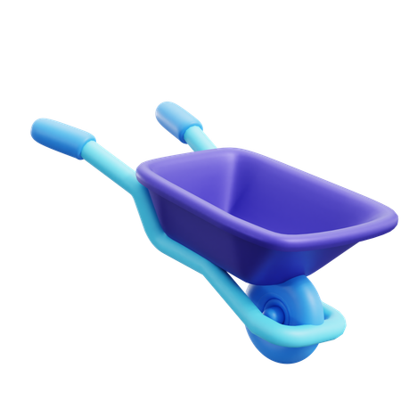 Wheelbarrow  3D Icon