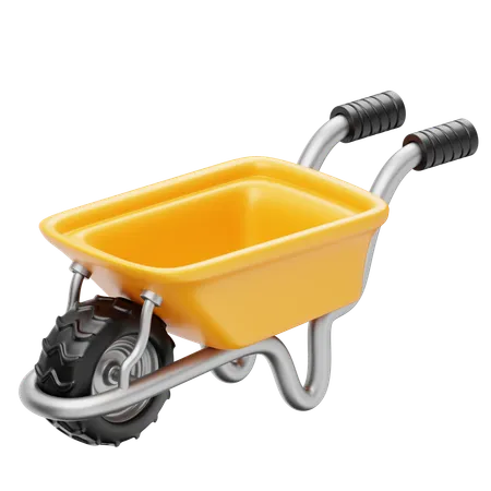 Wheelbarrow  3D Icon