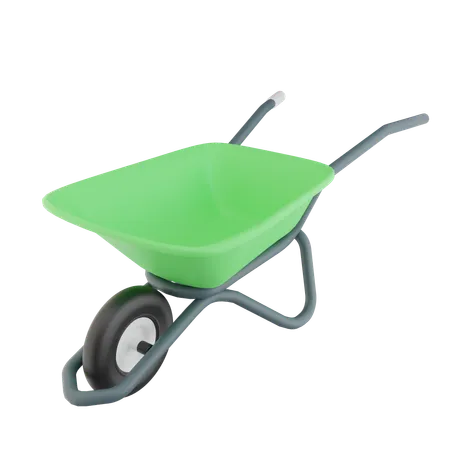 Wheelbarrow  3D Icon