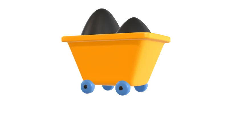 Wheelbarrow  3D Icon