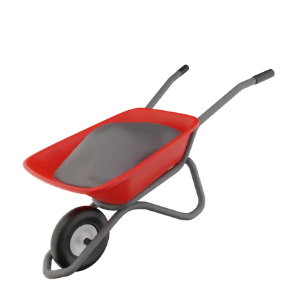 Wheelbarrow  3D Icon