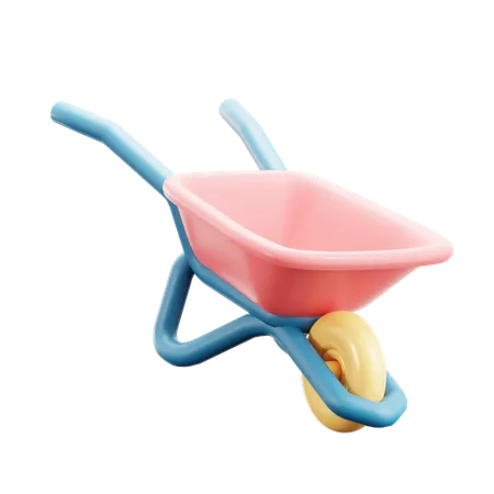 Wheelbarrow  3D Icon