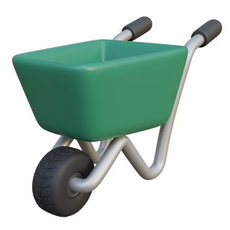 Wheelbarrow  3D Icon