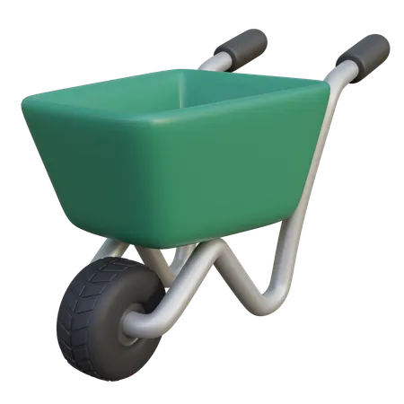 Wheelbarrow  3D Icon