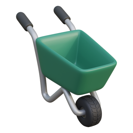 Wheelbarrow  3D Icon