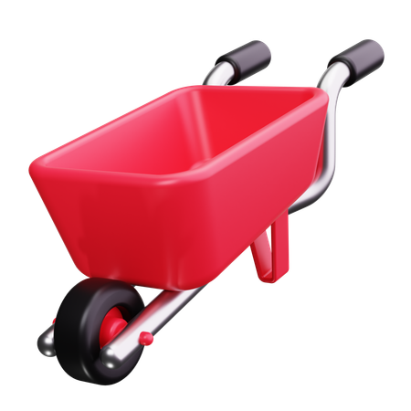 Wheelbarrow  3D Icon