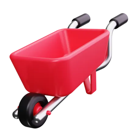 Wheelbarrow  3D Icon