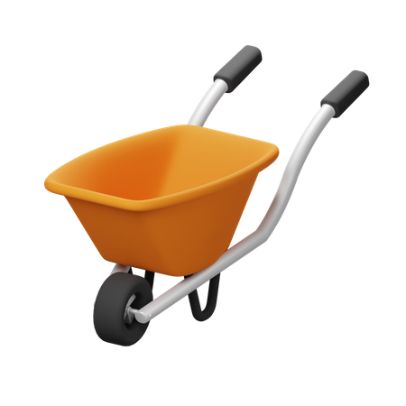 Wheelbarrow  3D Icon