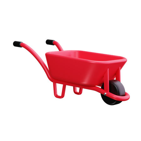 Wheelbarrow  3D Icon