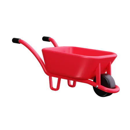 Wheelbarrow  3D Icon