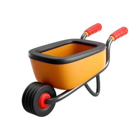 Wheelbarrow  3D Icon