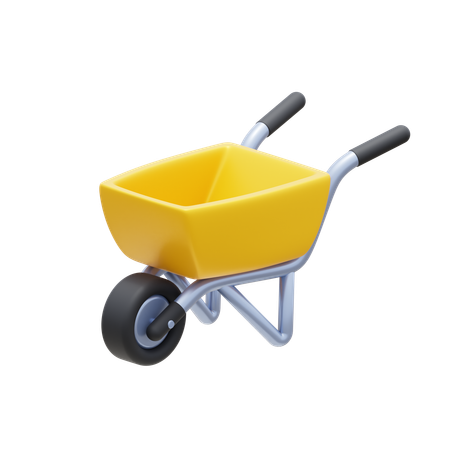 Wheelbarrow  3D Icon