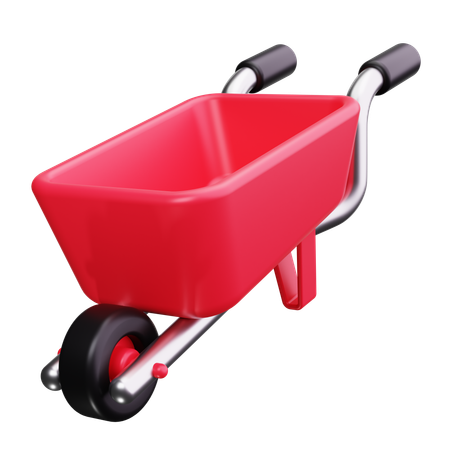 Wheelbarrow  3D Icon