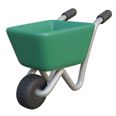 Wheelbarrow  3D Icon