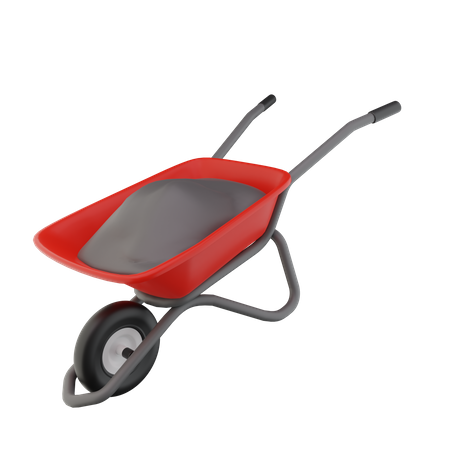 Wheelbarrow  3D Icon
