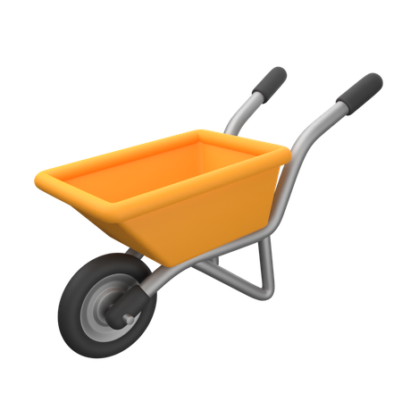 Wheelbarrow  3D Icon