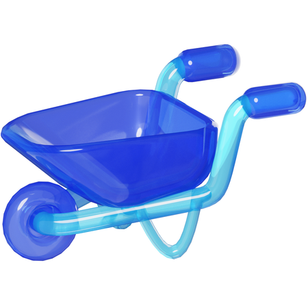 Wheelbarrow  3D Icon