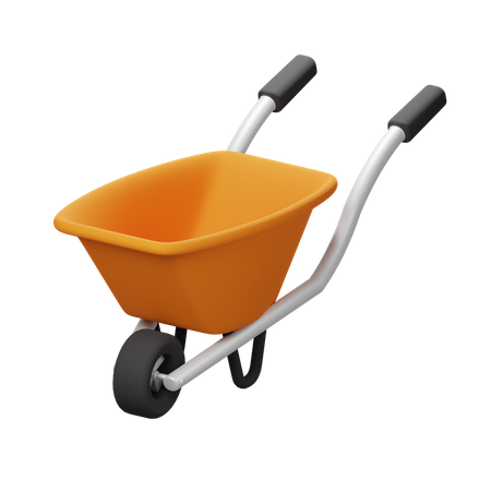 Wheelbarrow 3D Icon
