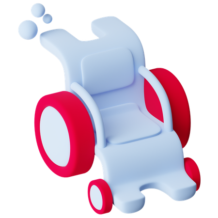 Wheelchair  3D Icon