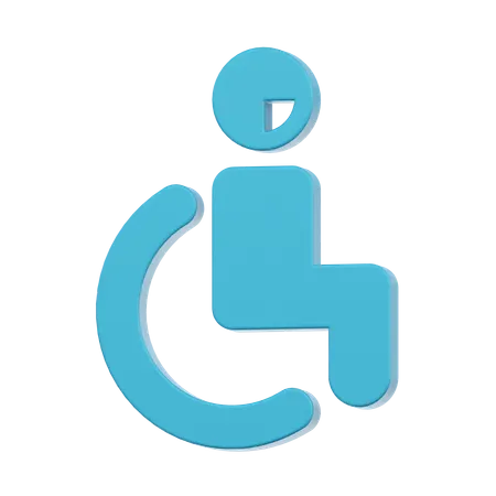 Wheelchair  3D Icon
