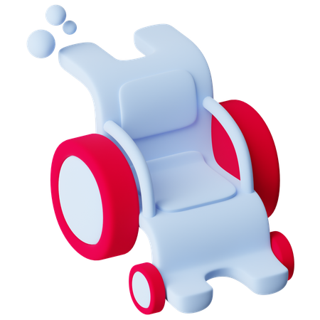 Wheelchair  3D Icon