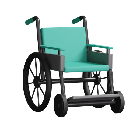 Wheelchair  3D Illustration