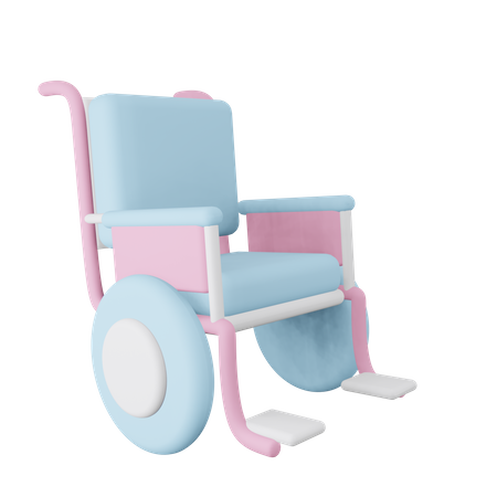 Wheelchair  3D Illustration