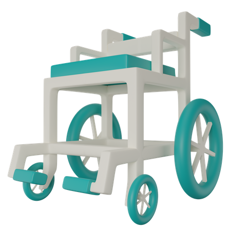 Wheelchair  3D Illustration