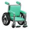 3d wheelchair illustration