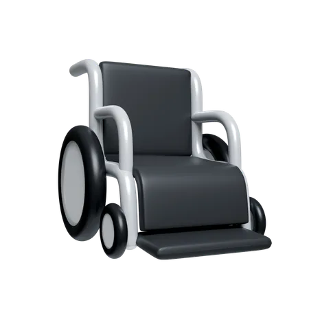 3 D Medical Disability Patient Wheel Chair Icon Isolated On White Background 3 D Rendering Illustration Clipping Path 3D Icon
