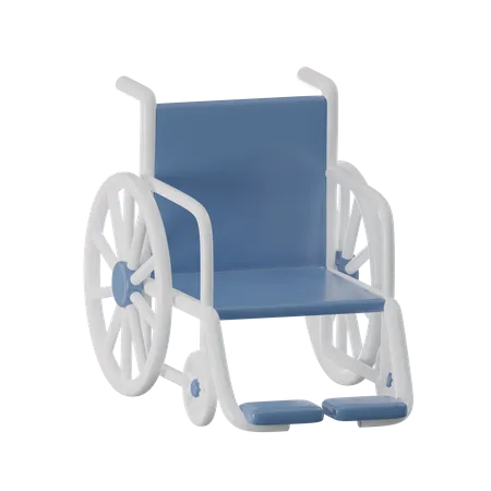 Mobility Assistance 3 D Rendered Wheelchair For Disability Support 3D Icon