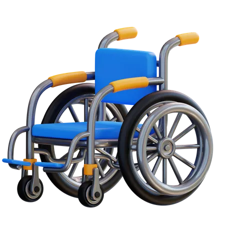 3 D Illustration Wheelchair 3D Icon