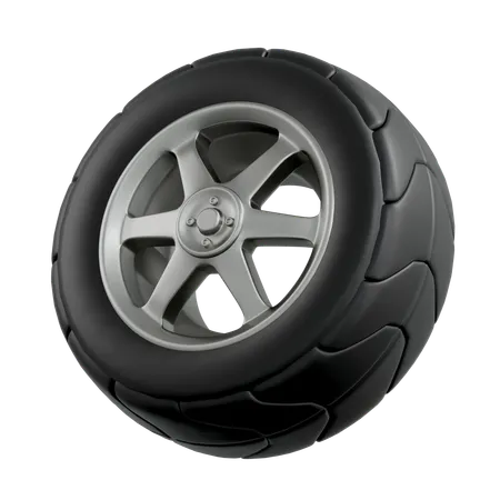 Wheels  3D Icon