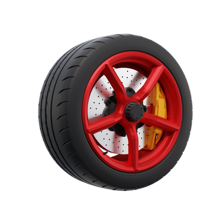 Wheels Set  3D Icon