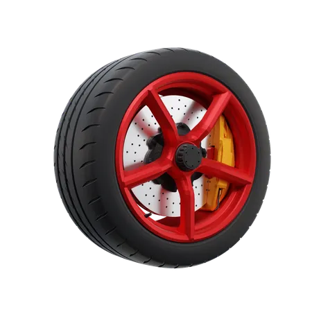 Wheels Set  3D Icon