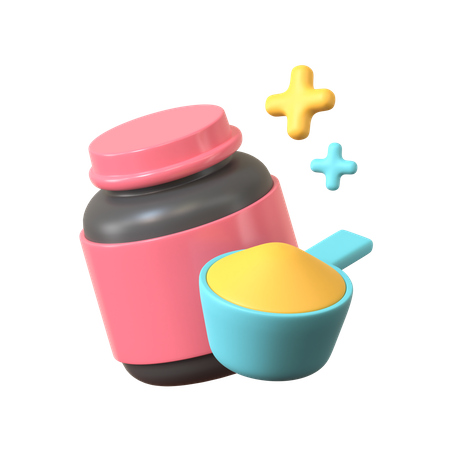 Whey Protein  3D Icon