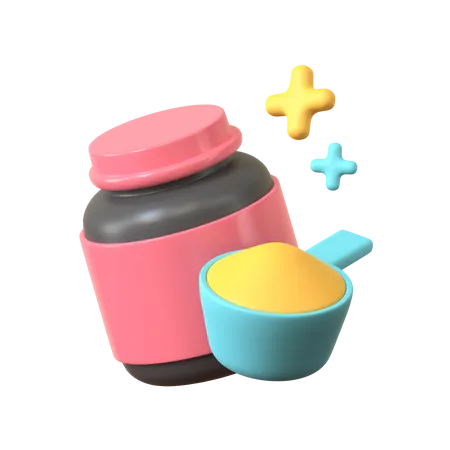 Whey Protein  3D Icon