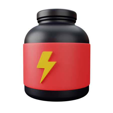 Whey Protein Container  3D Icon