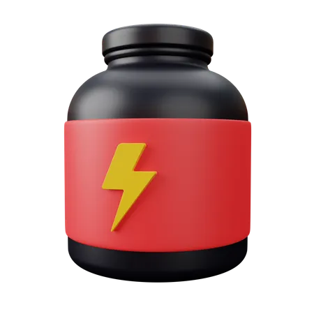 Whey Protein Container  3D Icon