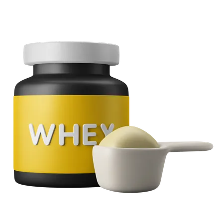Whey Protein Powder 3 D Icon Illustration 3D Icon