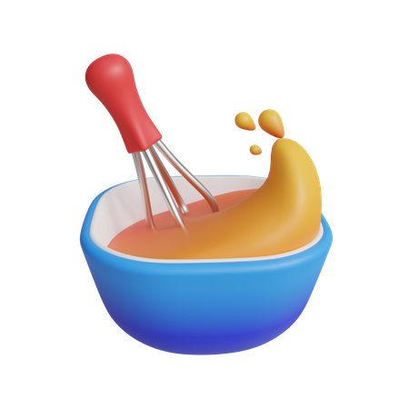 Whisking  3D Icon