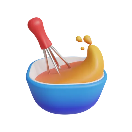 Whisking  3D Icon