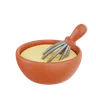 Whisking Dough in Mixing Bowl