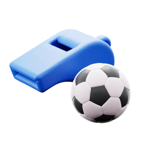 Whistle Sport Referee Tool Equipment 3 D Icon Illustration Render Design 3D Icon