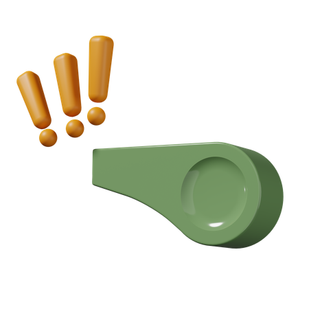 Whistle  3D Icon