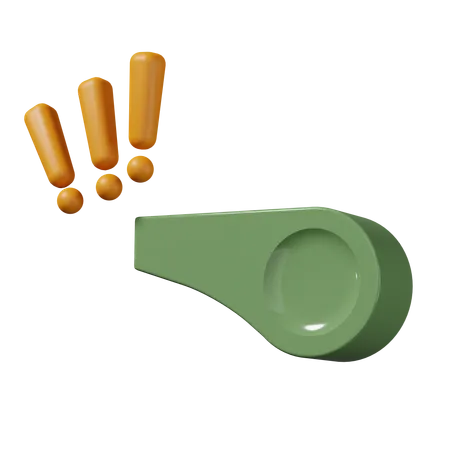 Whistle  3D Icon