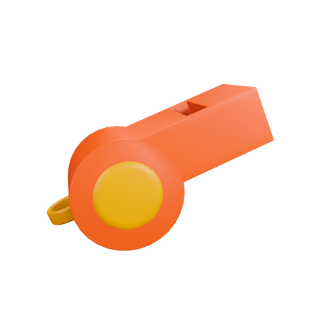 Whistle 3D Illustration