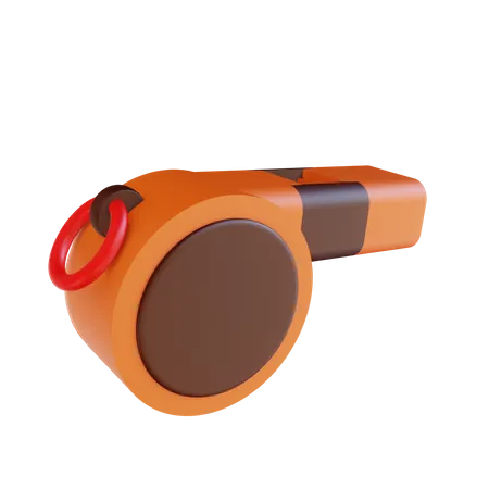 3 D Illustration Whistle Suitable For Camping 3D Illustration