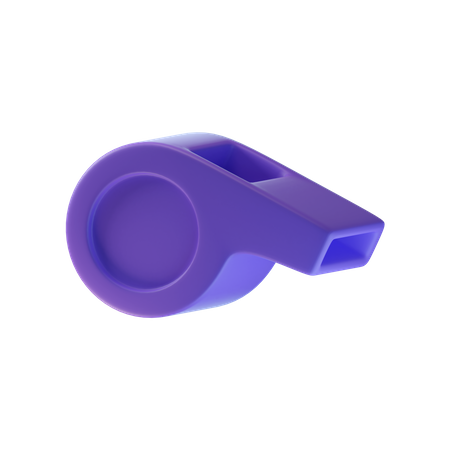 Whistle 3D Illustration